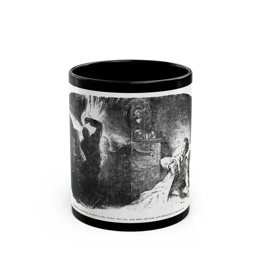 Bird of Prey (2), Blue Book Magazine, August 1949 - Black Coffee Mug 11oz - Go Mug Yourself