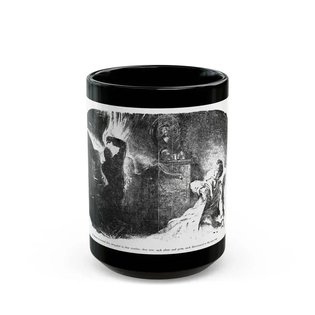 Bird of Prey (2), Blue Book Magazine, August 1949 - Black Coffee Mug 15oz - Go Mug Yourself