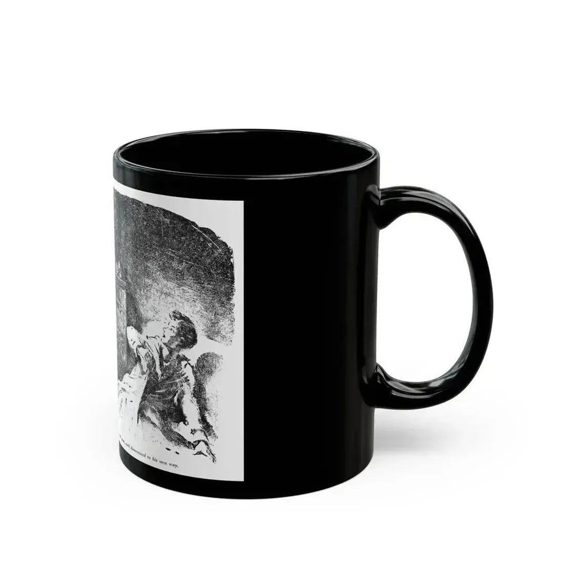 Bird of Prey (2), Blue Book Magazine, August 1949 - Black Coffee Mug - Go Mug Yourself