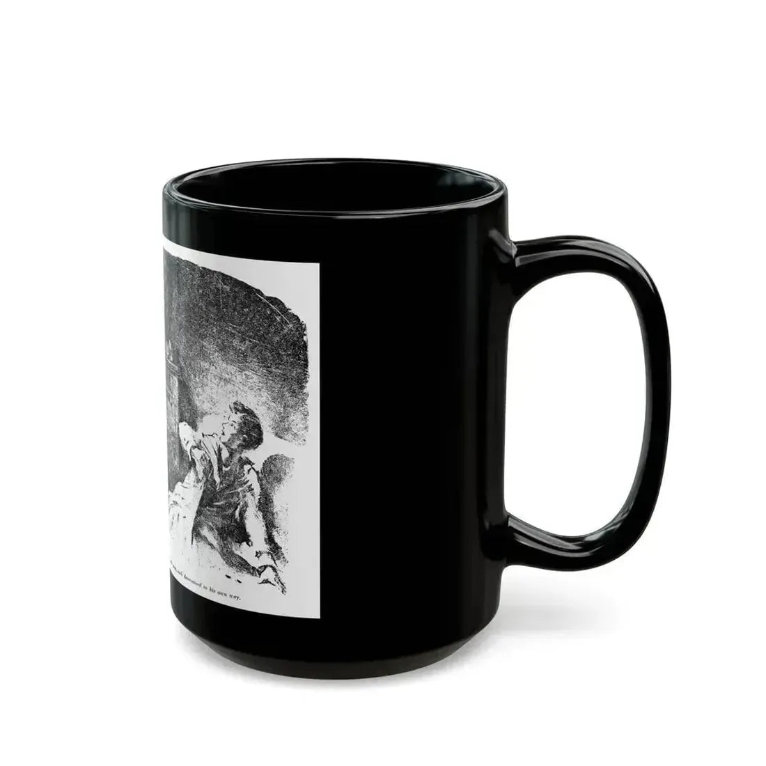 Bird of Prey (2), Blue Book Magazine, August 1949 - Black Coffee Mug - Go Mug Yourself