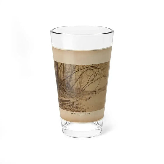 Bird's Eye View Of Bull Run Bridge, Looking Up Stream (U.S. Civil War) Pint Glass 16oz 16oz - Go Mug Yourself