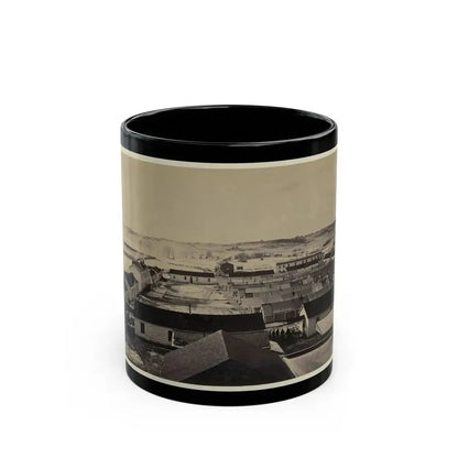 Bird's-Eye View Of Sickel Hospital, Alexandria, Va. (U.S. Civil War) Black Coffee Mug 11oz - Go Mug Yourself