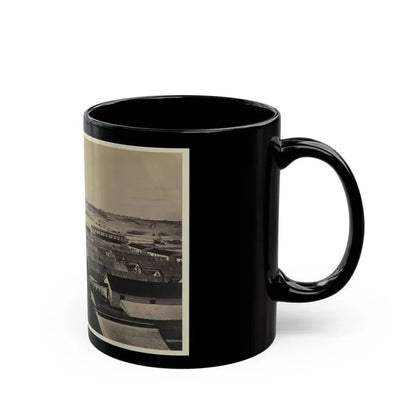 Bird's-Eye View Of Sickel Hospital, Alexandria, Va. (U.S. Civil War) Black Coffee Mug - Go Mug Yourself