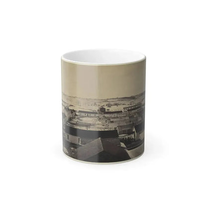Bird's-Eye View of Sickel Hospital, Alexandria, Va. (U.S. Civil War) Color Changing Coffee Mug 11oz Default Title - Go Mug Yourself