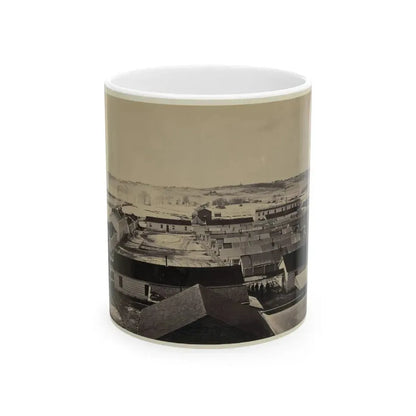 Bird's-Eye View Of Sickel Hospital, Alexandria, Va. (U.S. Civil War) White Coffee Mug 11oz - Go Mug Yourself