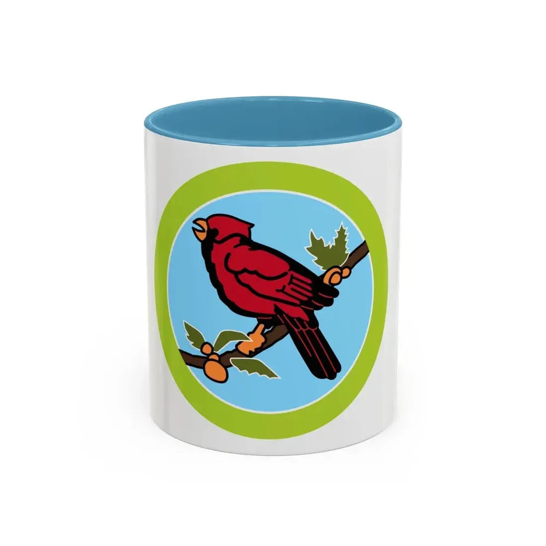 Bird Study (Boy Scout Merit Badge) Accent Coffee Mug 11oz Light Blue - Go Mug Yourself