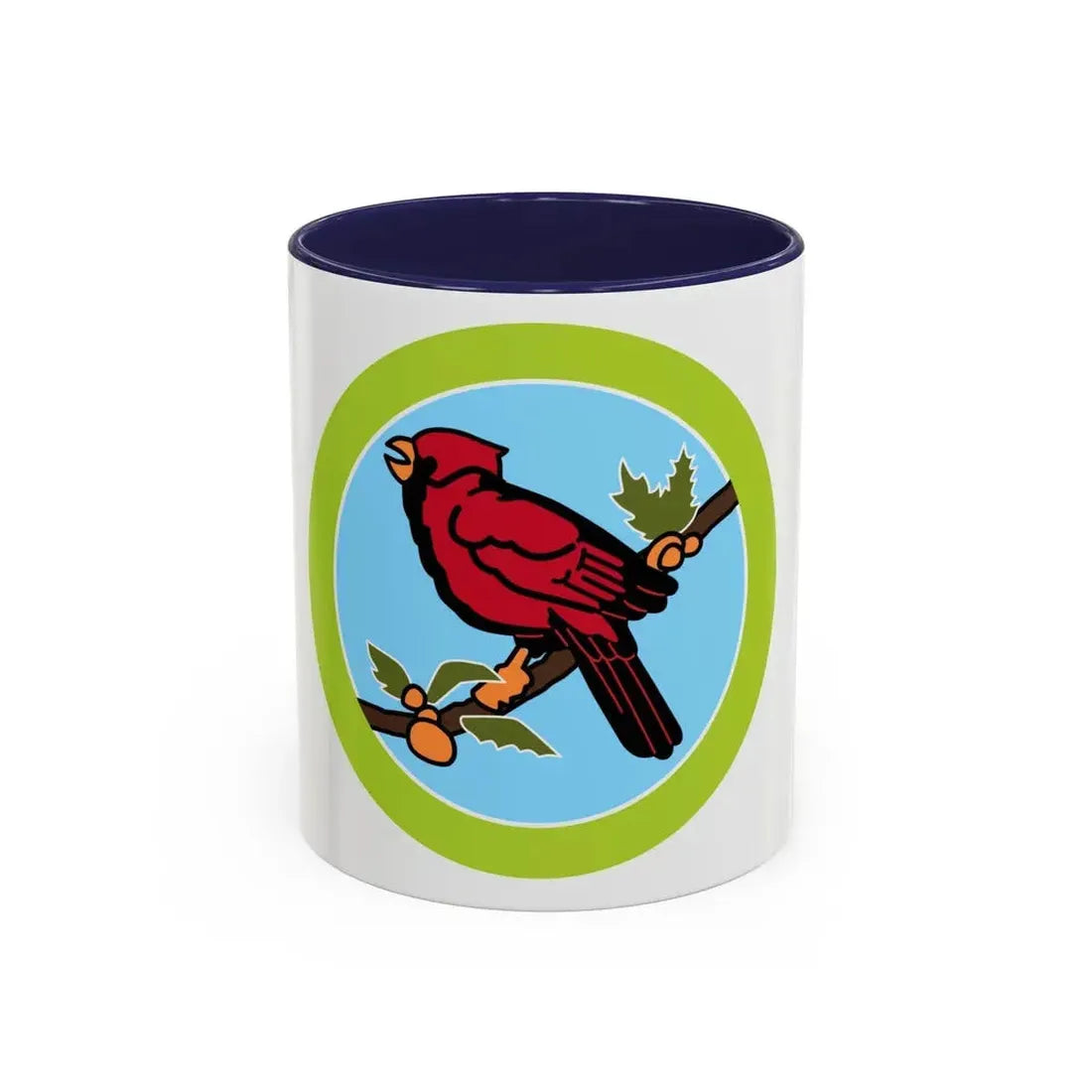 Bird Study (Boy Scout Merit Badge) Accent Coffee Mug 11oz Navy - Go Mug Yourself