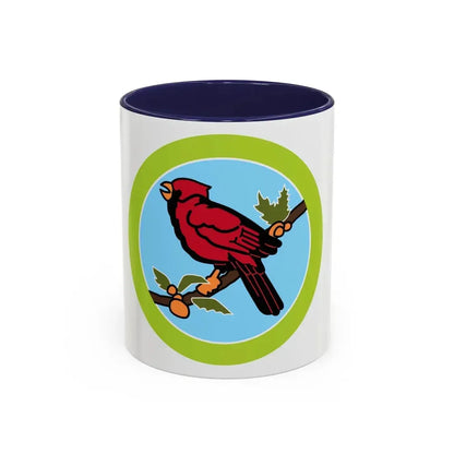 Bird Study (Boy Scout Merit Badge) Accent Coffee Mug 11oz Navy - Go Mug Yourself