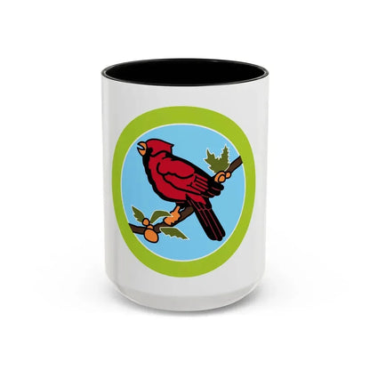 Bird Study (Boy Scout Merit Badge) Accent Coffee Mug 15oz Black - Go Mug Yourself