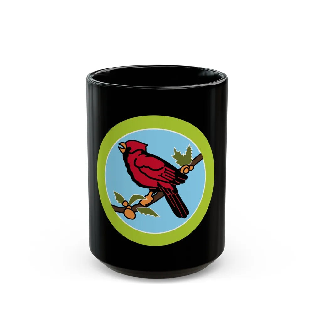 Bird Study (Boy Scout Merit Badge) Black Coffee Mug-15oz-Go Mug Yourself