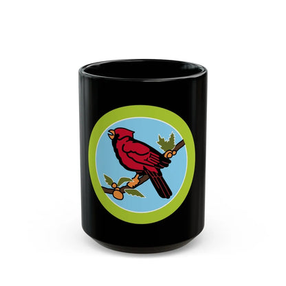 Bird Study (Boy Scout Merit Badge) Black Coffee Mug-15oz-Go Mug Yourself