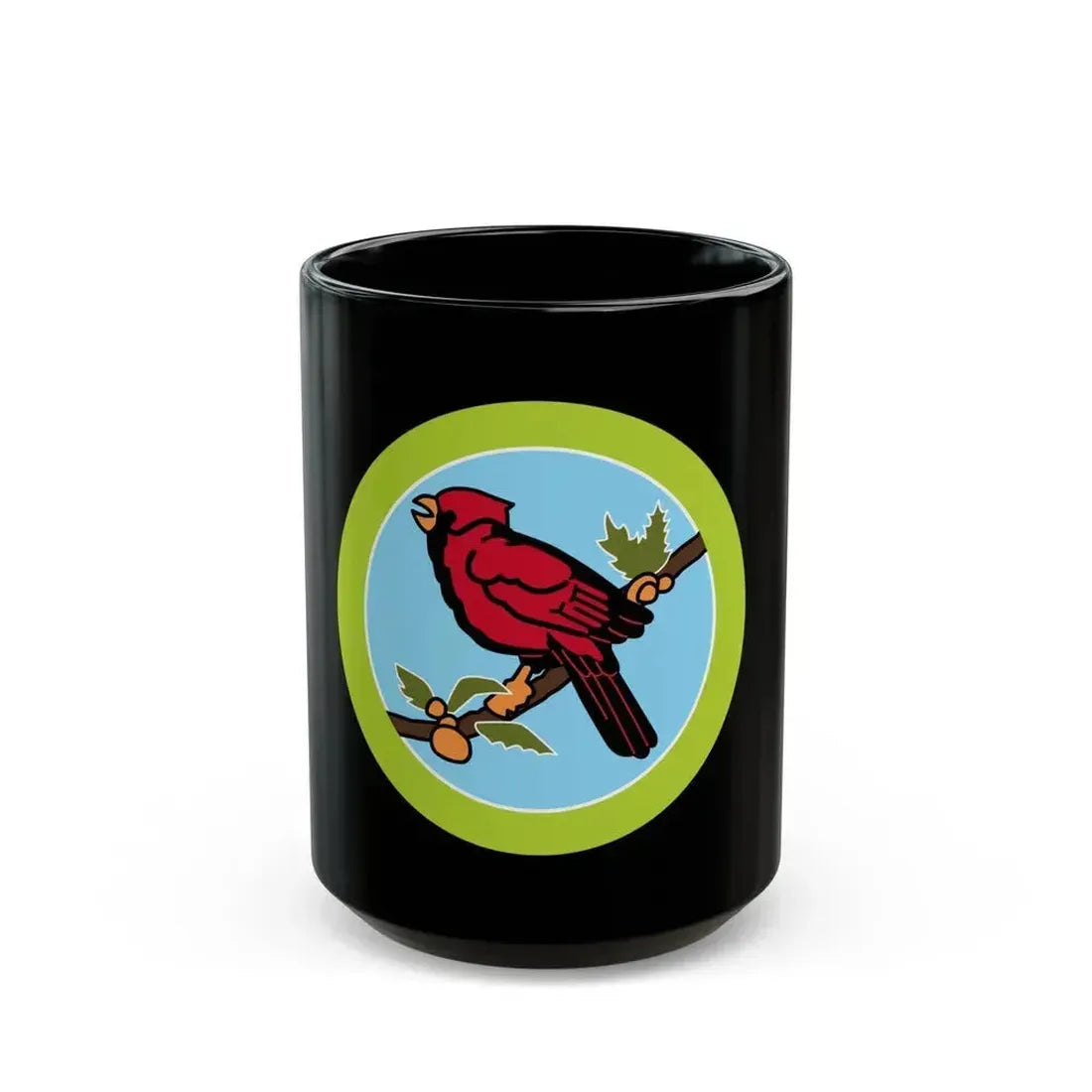 Bird Study (Boy Scout Merit Badge) Black Coffee Mug 15oz - Go Mug Yourself