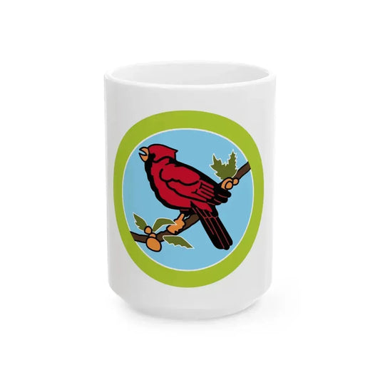 Bird Study (Boy Scout Merit Badge) White Coffee Mug 15oz - Go Mug Yourself