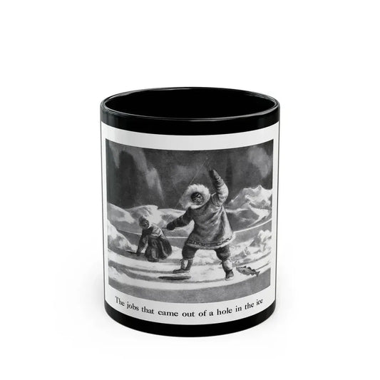 Birds Eye advertisement, The American Weekly, August 26, 1945 - Black Coffee Mug 11oz - Go Mug Yourself