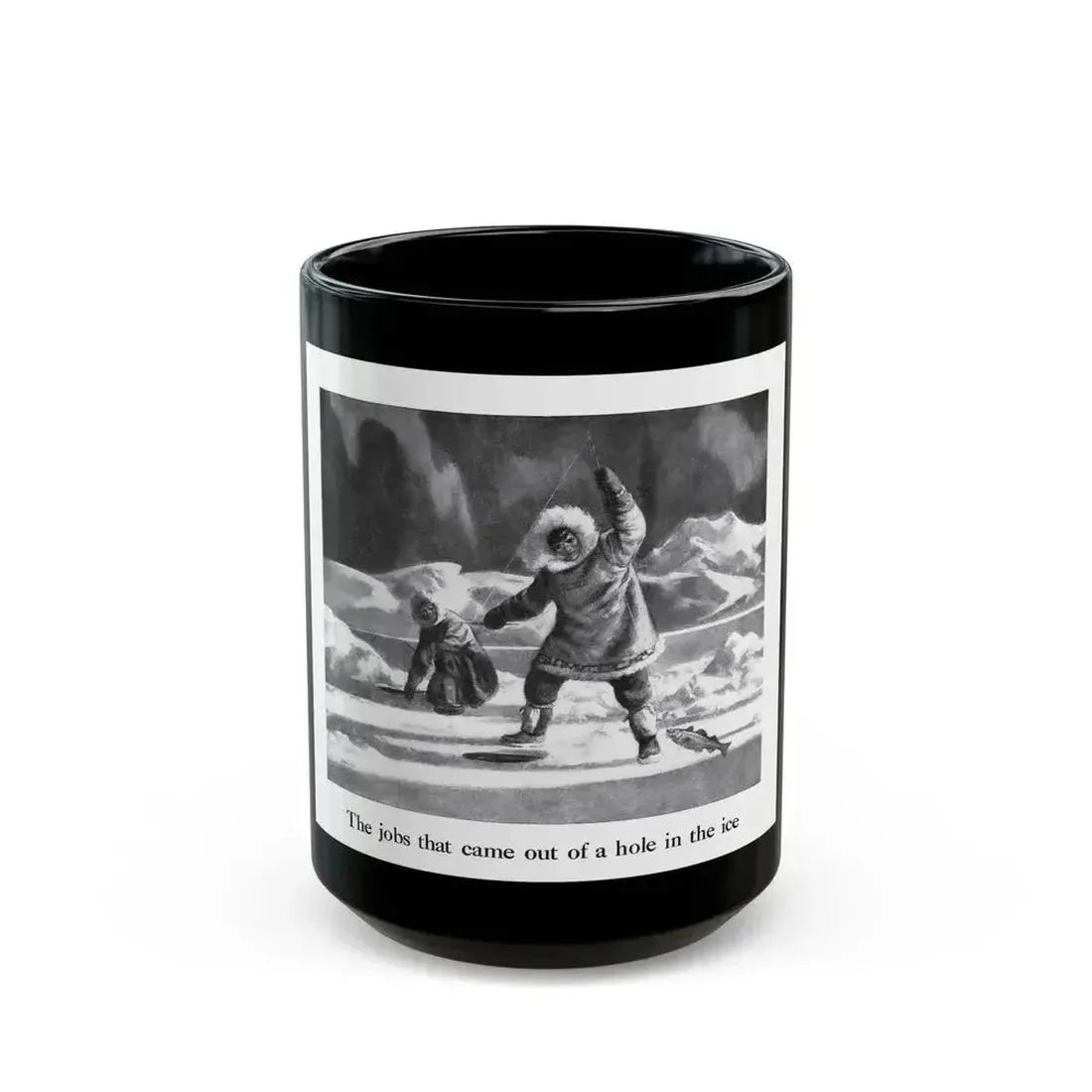 Birds Eye advertisement, The American Weekly, August 26, 1945 - Black Coffee Mug 15oz - Go Mug Yourself