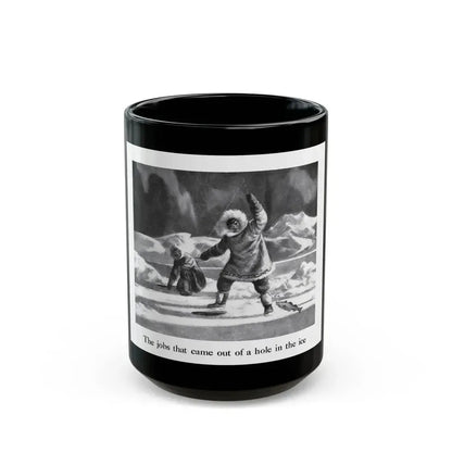 Birds Eye advertisement, The American Weekly, August 26, 1945 - Black Coffee Mug 15oz - Go Mug Yourself