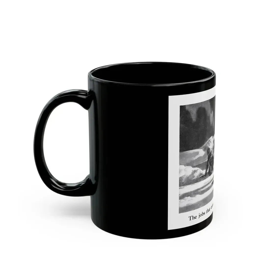 Birds Eye advertisement, The American Weekly, August 26, 1945 - Black Coffee Mug - Go Mug Yourself