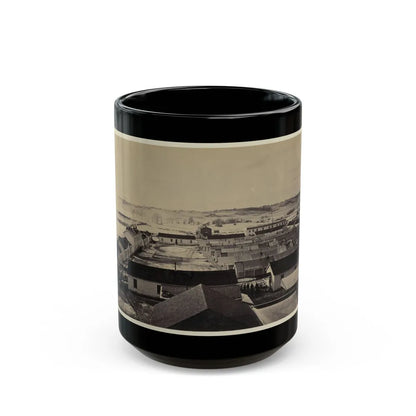 Bird's-Eye View Of Sickel Hospital, Alexandria, Va. (U.S. Civil War) Black Coffee Mug-15oz-Go Mug Yourself