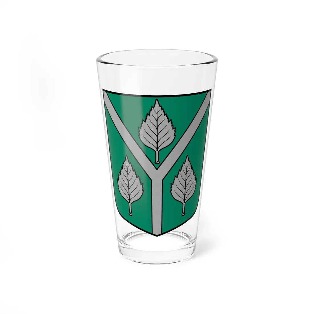 Birzgales pagasta ģerbonis (Latvia) (Coat of Arms) Pint Glass 16oz 16oz - Go Mug Yourself