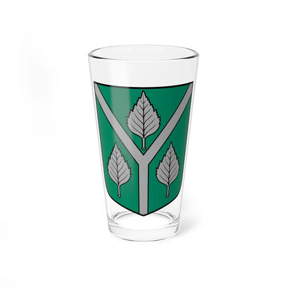 Birzgales pagasta ģerbonis (Latvia) (Coat of Arms) Pint Glass 16oz 16oz - Go Mug Yourself