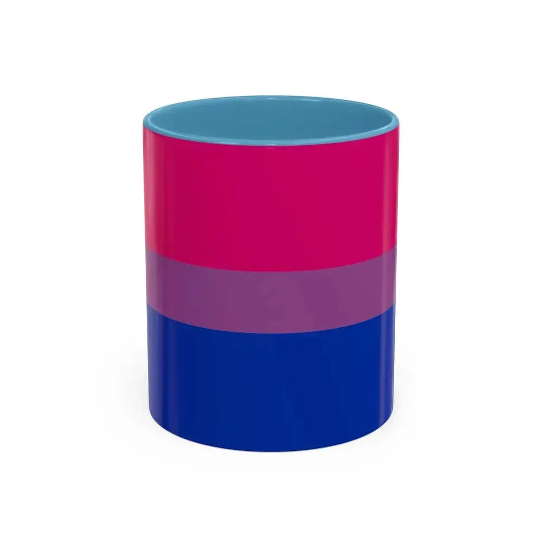 Bisexual Pride Flag - Accent Coffee Mug 11oz Light Blue - Go Mug Yourself