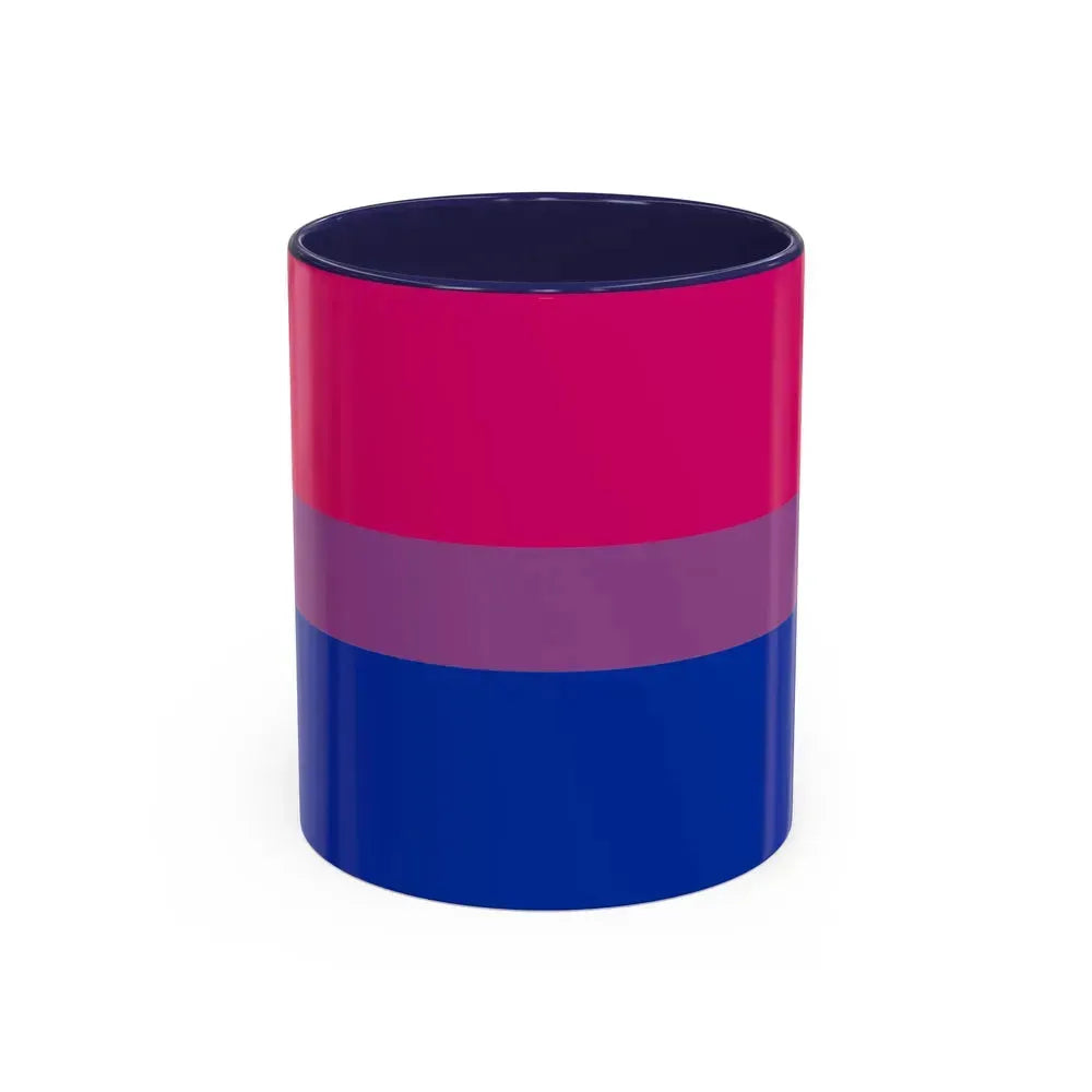 Bisexual Pride Flag - Accent Coffee Mug 11oz Navy - Go Mug Yourself