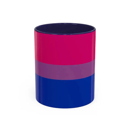 Bisexual Pride Flag - Accent Coffee Mug 11oz Navy - Go Mug Yourself