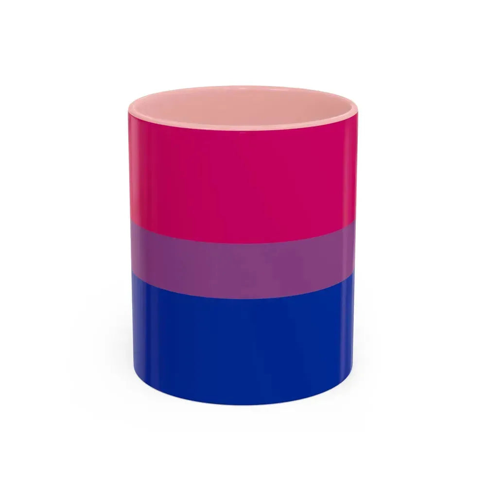 Bisexual Pride Flag - Accent Coffee Mug 11oz Pink - Go Mug Yourself