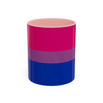 Bisexual Pride Flag - Accent Coffee Mug 11oz Pink - Go Mug Yourself