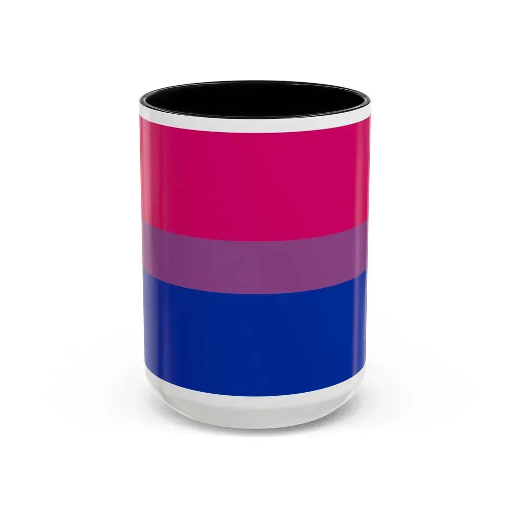 Bisexual Pride Flag - Accent Coffee Mug 15oz Black - Go Mug Yourself