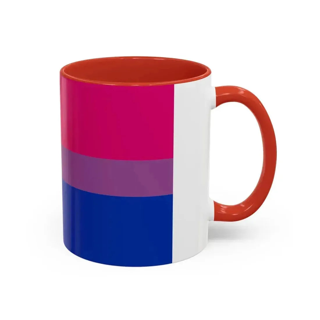 Bisexual Pride Flag - Accent Coffee Mug - Go Mug Yourself