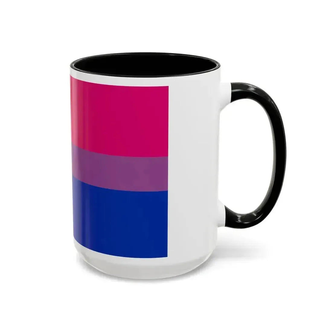 Bisexual Pride Flag - Accent Coffee Mug - Go Mug Yourself