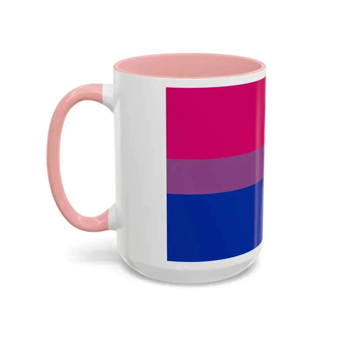 Bisexual Pride Flag - Accent Coffee Mug - Go Mug Yourself