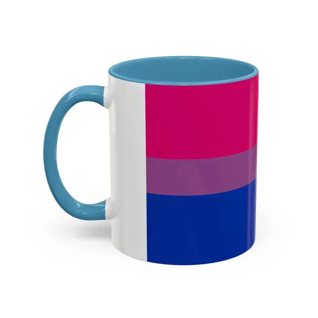 Bisexual Pride Flag - Accent Coffee Mug - Go Mug Yourself