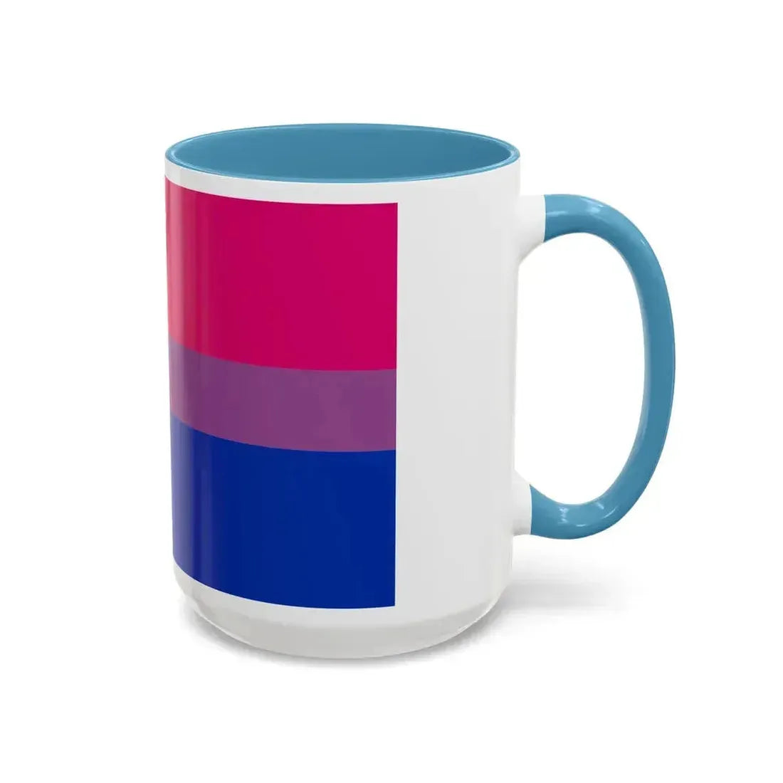 Bisexual Pride Flag - Accent Coffee Mug - Go Mug Yourself