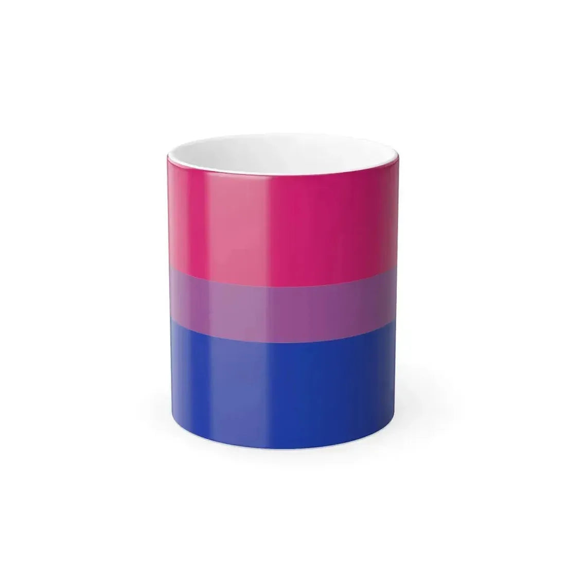 Bisexual Pride Flag - Color Changing Mug 11oz 11oz - Go Mug Yourself