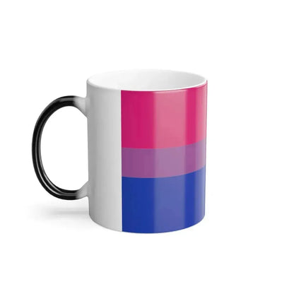 Bisexual Pride Flag - Color Changing Mug 11oz - Go Mug Yourself