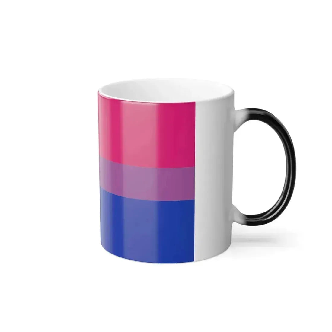 Bisexual Pride Flag - Color Changing Mug 11oz - Go Mug Yourself