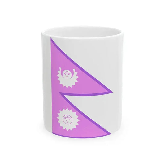 Bisexual Pride Flag of Nepal 1930-1962 (Nepal) White Coffee Mug 11oz - Go Mug Yourself