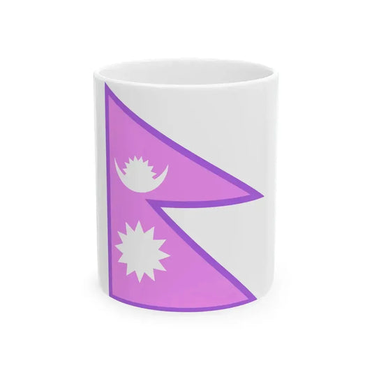 Bisexual Pride Flag of Nepal (Nepal) White Coffee Mug 11oz - Go Mug Yourself