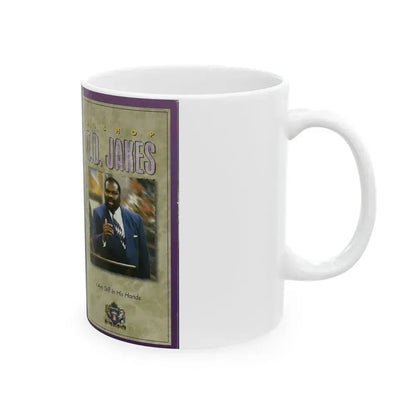 BISHOP TD JAKES I AM STILL IN HIS HANDS (VHS COVER) - White Coffee Mug - Go Mug Yourself