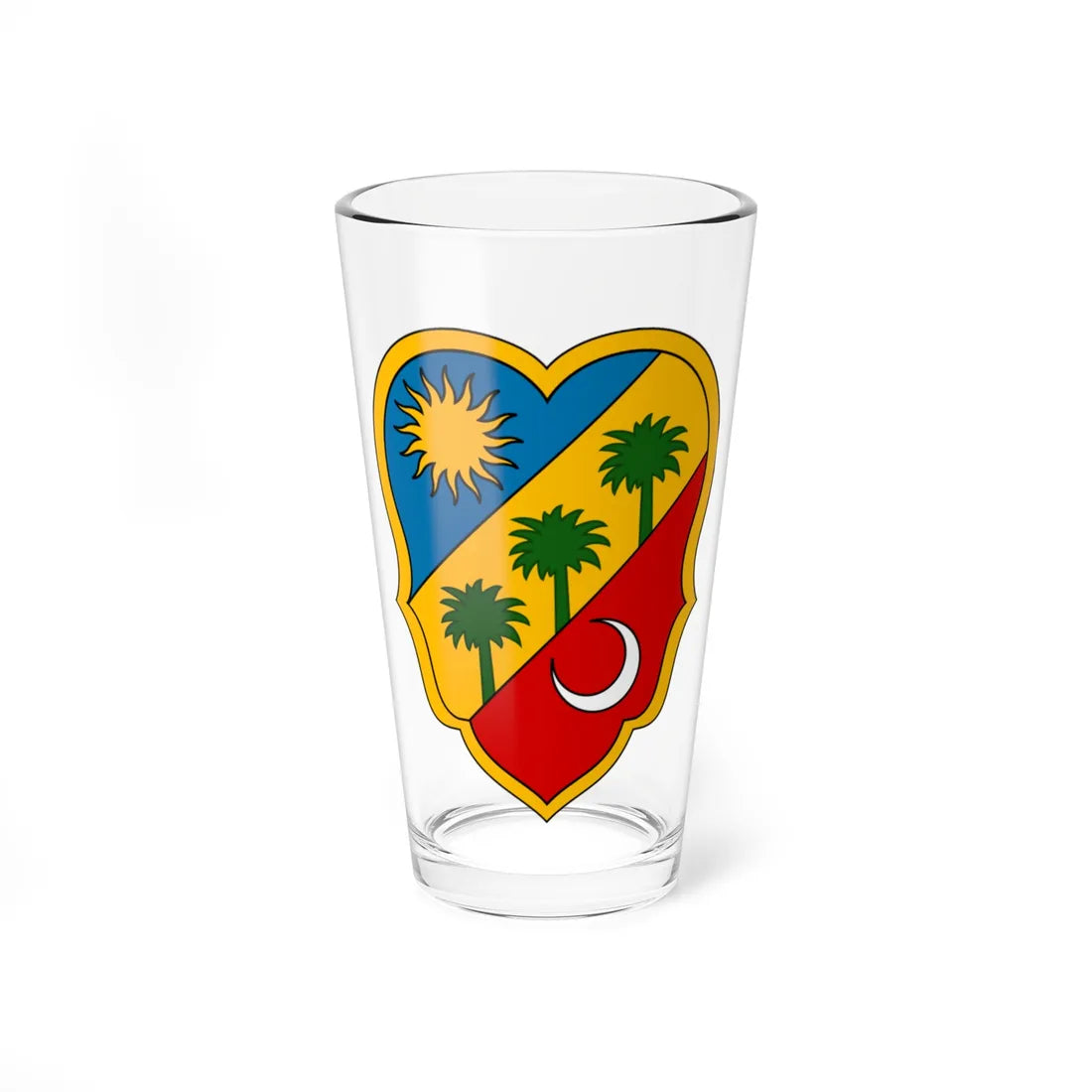 Biskra Coat of Arms French Algeria (Algeria) (Coat of Arms) Pint Glass 16oz - Go Mug Yourself