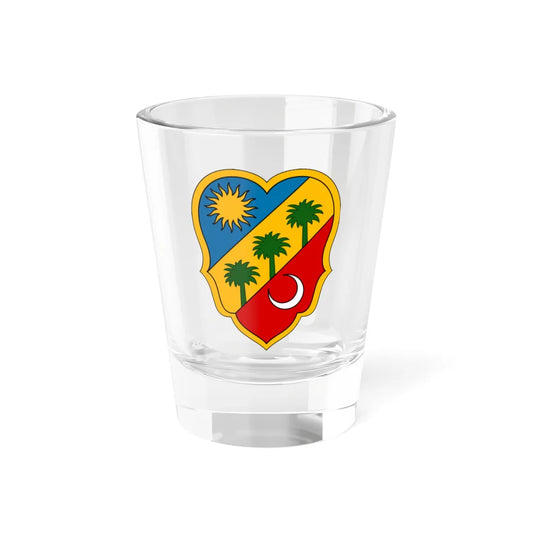 Biskra Coat of Arms French Algeria (Algeria) (Coat of Arms) Shot Glass 1.5oz 1.5oz - Go Mug Yourself