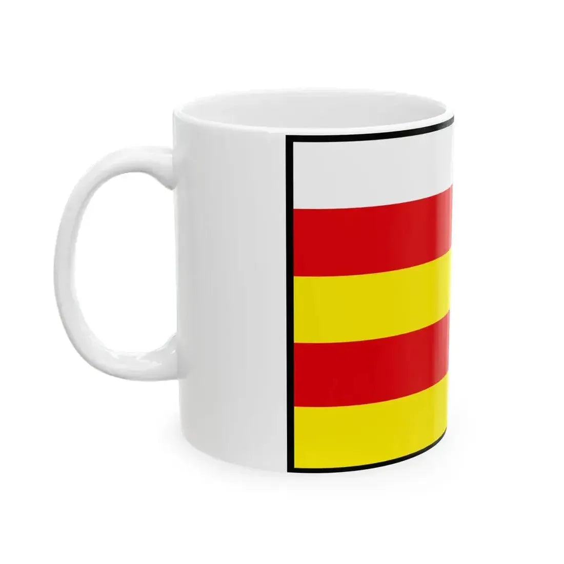 Biskupova Topolcany Flag (Slovakia) White Coffee Mug - Go Mug Yourself