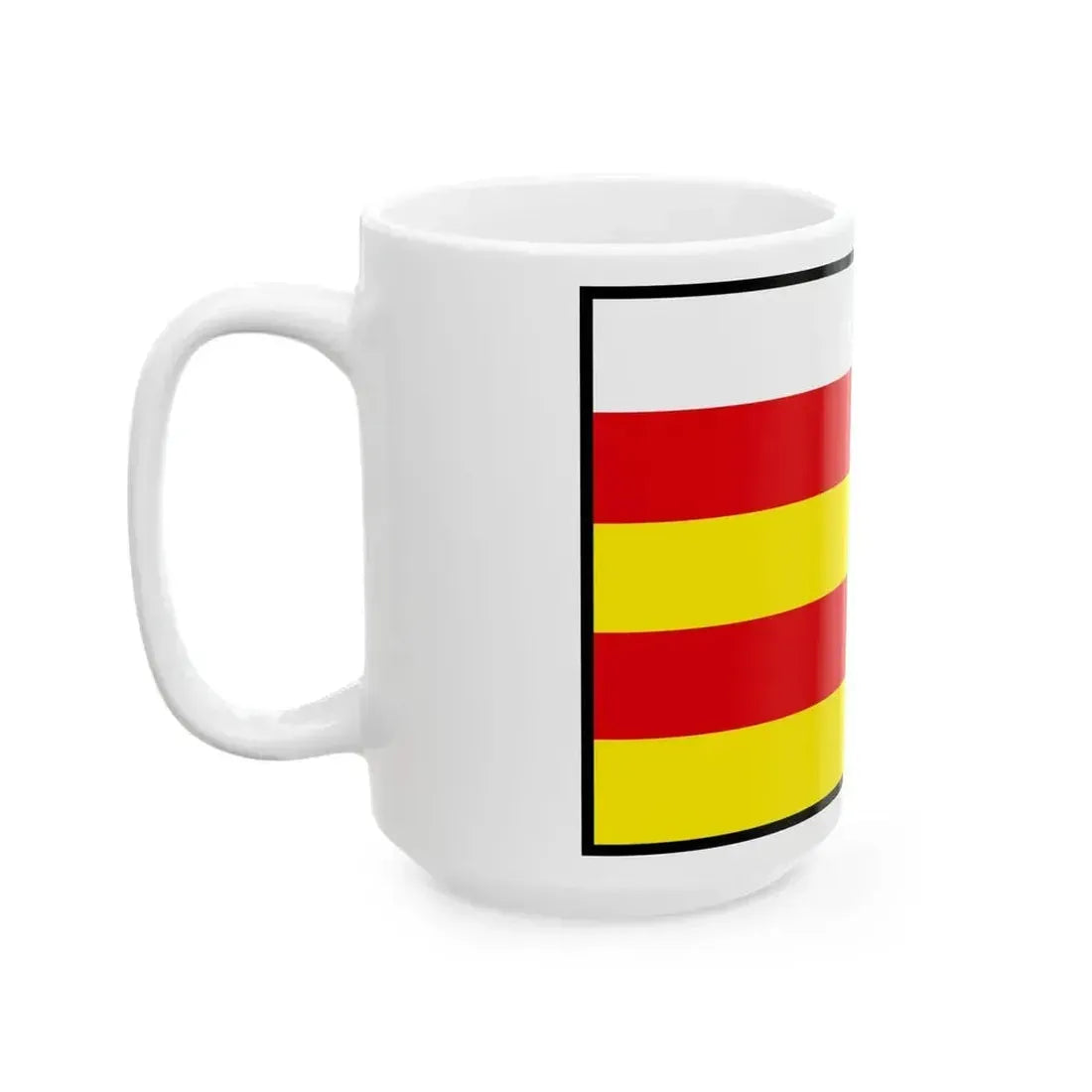 Biskupova Topolcany Flag (Slovakia) White Coffee Mug - Go Mug Yourself