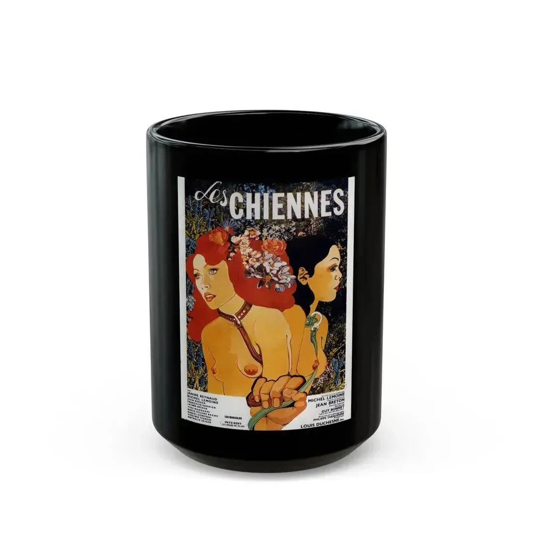 BITCHES (Les chiennes) 1973 Movie Poster - Black Coffee Mug 15oz - Go Mug Yourself