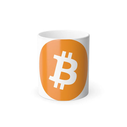 BITCOIN BTC (Cryptocurrency) Color Changing Mug 11oz-11oz-Go Mug Yourself