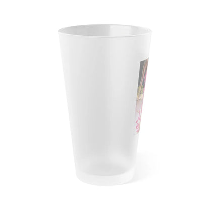 BITING THE LIFE Movie Poster - Frosted Pint Glass 16oz-Go Mug Yourself