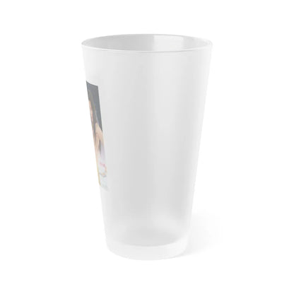 BITING THE LIFE Movie Poster - Frosted Pint Glass 16oz-Go Mug Yourself