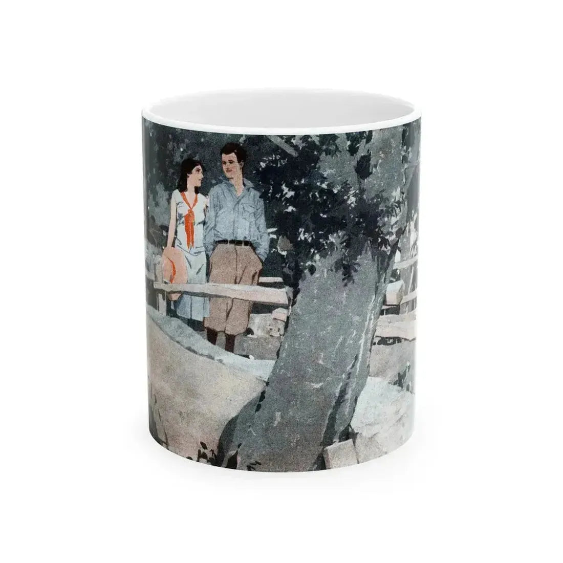 Bitter Sweet (3), McCall's, July 1930 - White Coffee Mug 11oz - Go Mug Yourself